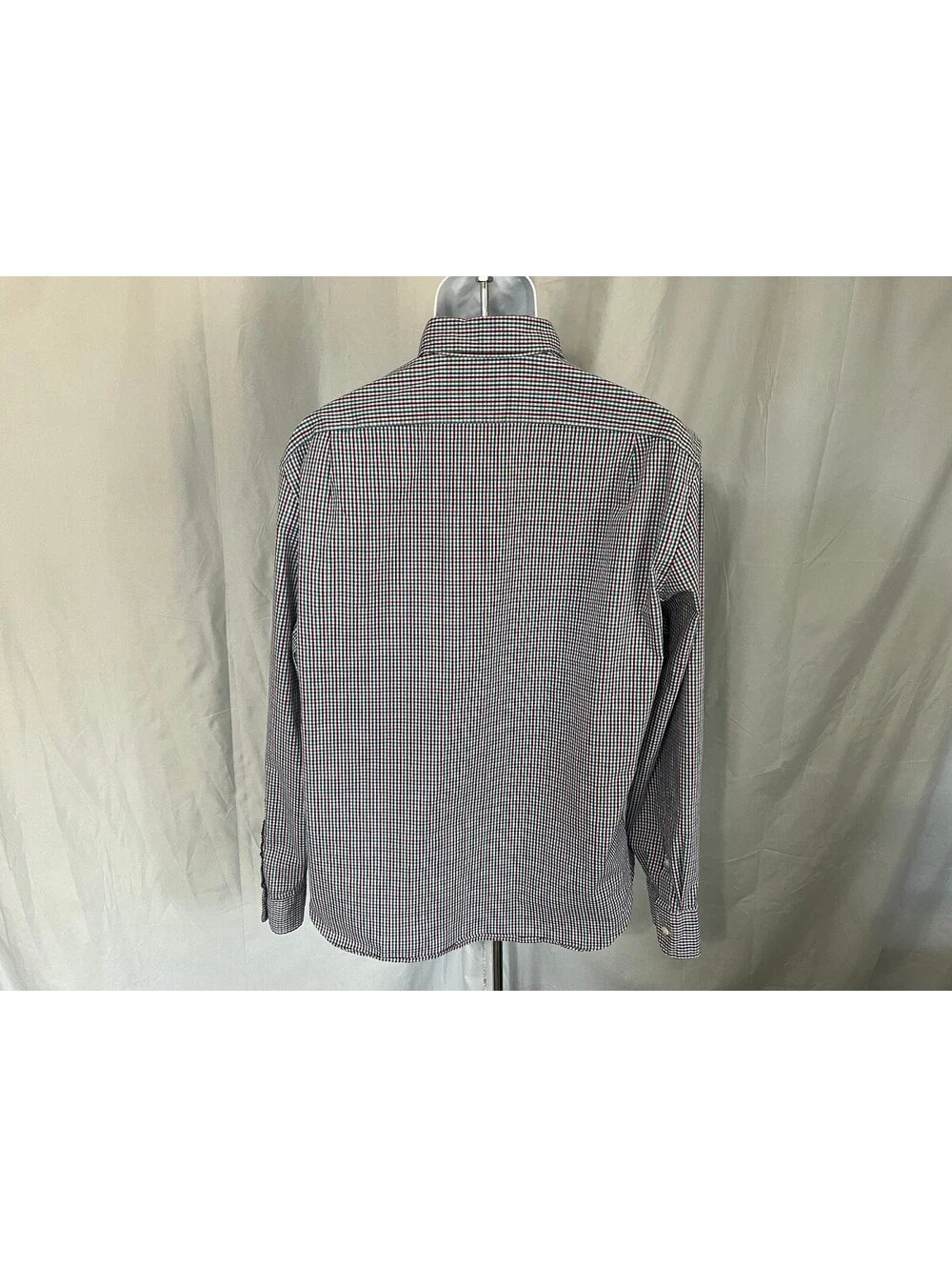 J.Crew Men's Blue Green Fuchsia Performance Slim Fit Untucked Shirt XL